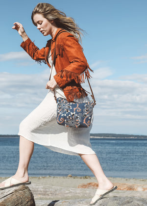 Brooklyn Mini Crossbody  | Indigo Amber